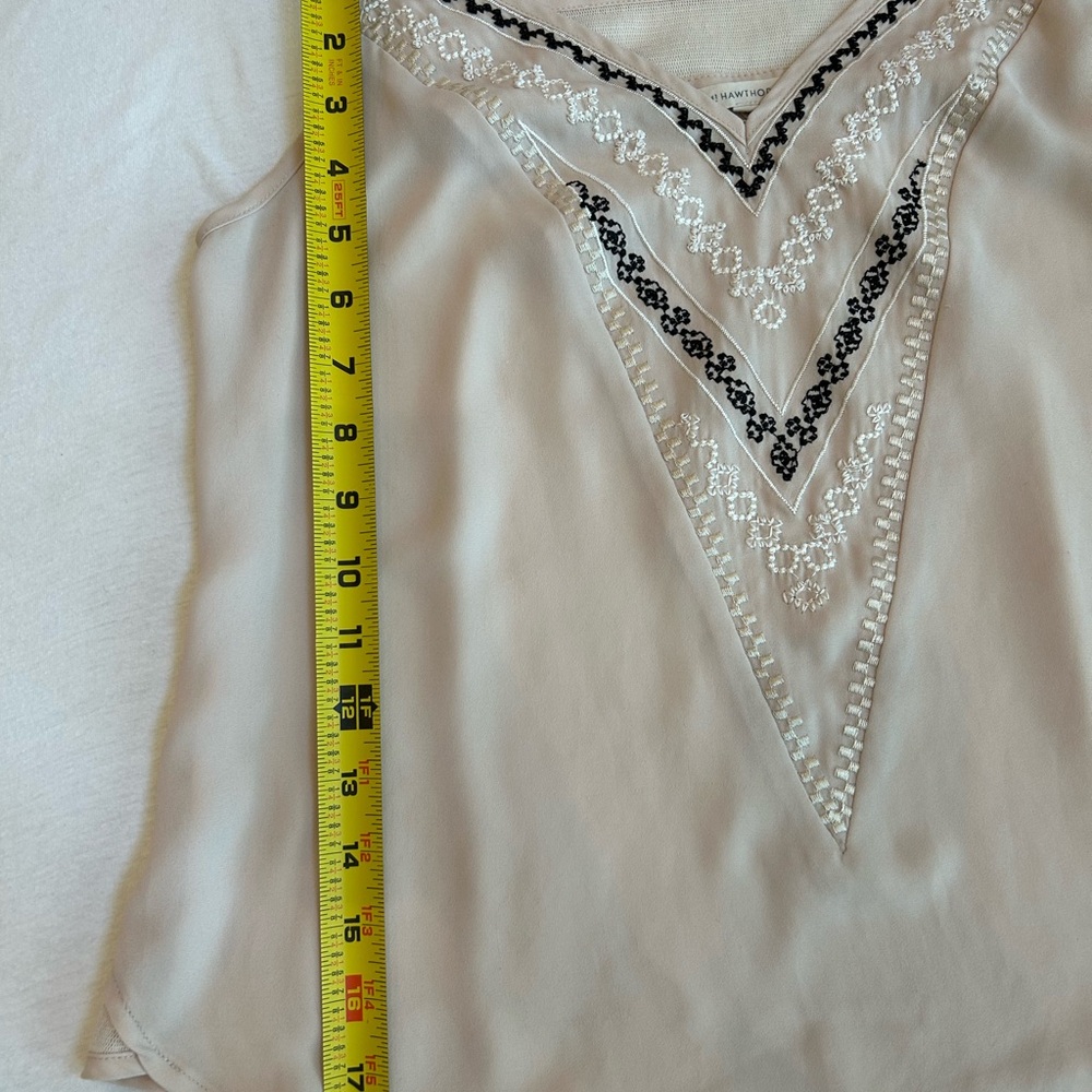 41 Hawthorn Blush V-Neck Embroidered Spaghetti-Strap Camisole - Picture 8 of 16